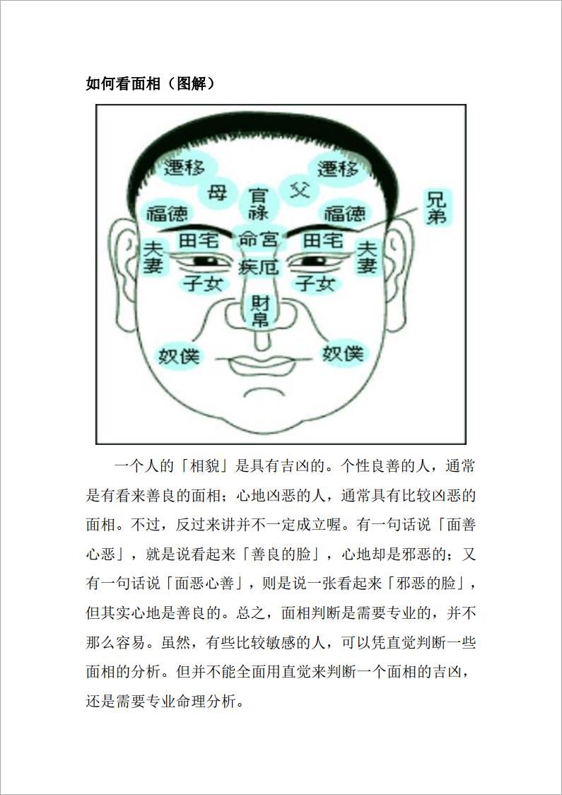 如何看面相(图解) .pdf